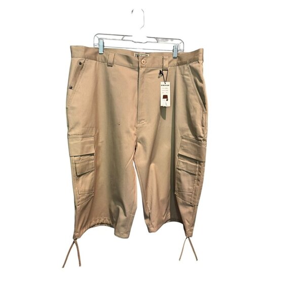 Beyond The Limit Men's Khaki Cargo Shorts - Picture 1 of 5